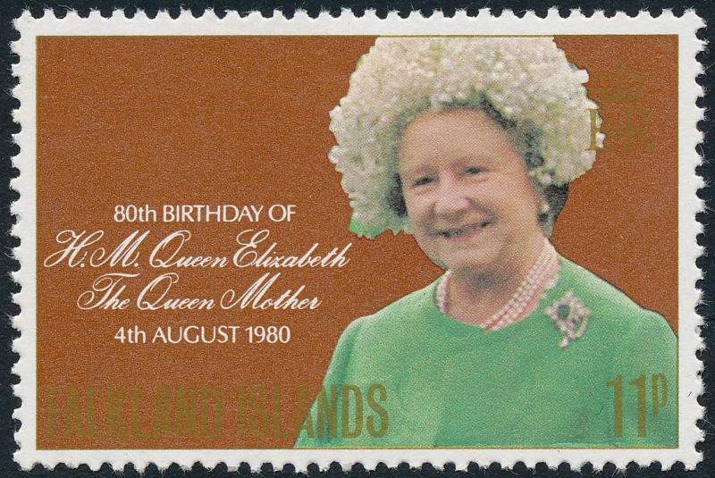 Falkland Islands 1980 80th Birthday of Queen Mother SG383 MLH