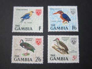 Gambia 1966 Sc 222-225 bird MNH