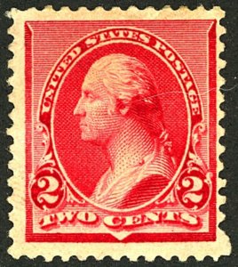 U.S. #220 MINT PARTIAL OG LH CREASE