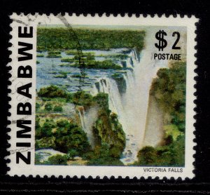 ZIMBABWE QEII SG590, 1980 $2 Victoria falls, FINE USED.