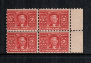 US 324  MNH  block of 4 cat $240.00