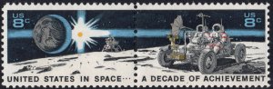 SC#1434-35 8¢ Space Achievements Pair (1971) MNH