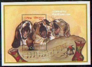 Gambia MNH S/S Christmas Dogs Singing 1998