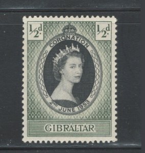 Gibraltar 1953 Queen Elizabeth II Coronation Omnibus Scott # 131 MH