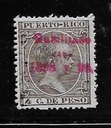 PUERTO RICO STAMP VFU HABILITADO 1898-99 #OCTD7