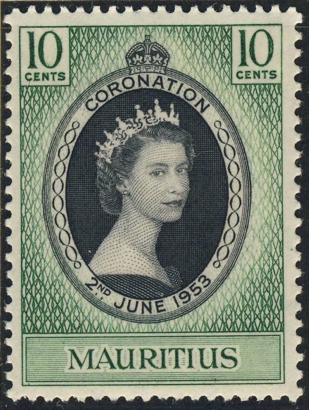 MAURITIUS - 1953 - QEII CORONATION SG 291 / Scott 250 - U/M**