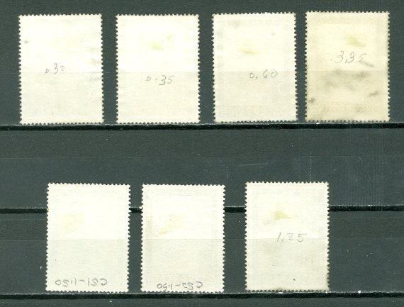 AUSTRIA AIR #C47-53...SET...UNUSED NO GUM...$8.40