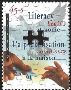 CANADA Sc# B13 LITERACY Puzzle Piece  Self-adhesive  1996 MNH mint