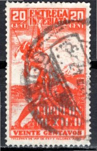 Mexico; 1941: Sc. # E6; Used  Single Stamp