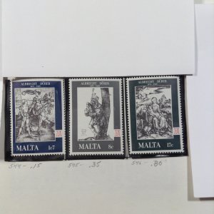 Malta  #  544-46  MNH