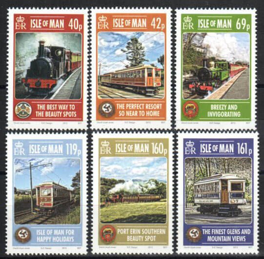 Great Britain-Man Stamp 1575-1580  - Railways