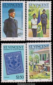 Saint Vincent Scott 679-682 Mint never hinged.