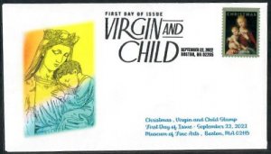 5721 - FDC - 60c Christmas Virgin & Child - Wally Jr Version #4 - BWP