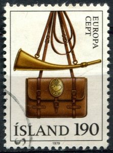 Iceland Sc#516 Used, 190k multi, Europa (C.E.P.T.) 1979 - History of the Post...