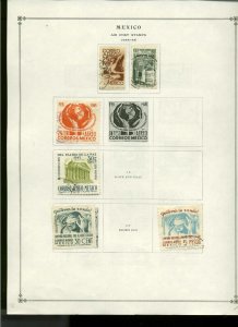 Collection, Mexico Part C Scott Album Page, 1944/1968, Cat $58, Mint & Used Airs