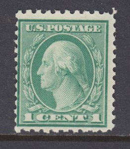 US Sc 542 MNH. 1920 1c green Washington, Perf 10 X 11, fresh