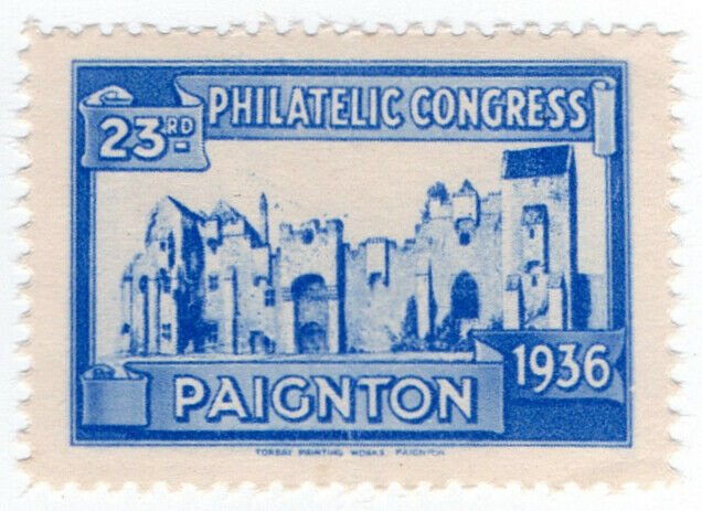 (I.B) Cinderella : 23rd Philatelic Congress (Paignton 1936) Abbey Ruins 