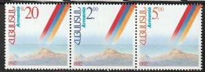 Armenia SC# 430 a-c,  Mint Never Hinged (1702k)