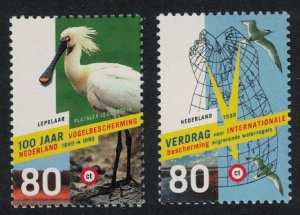 Netherlands White Spoonbill Arctic Terns Birds 2v 1999 MNH SG#1932-1933