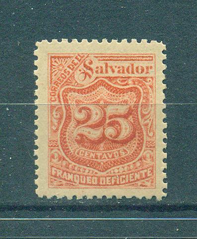 El Salvador sc# J23 mhr cat value $.50