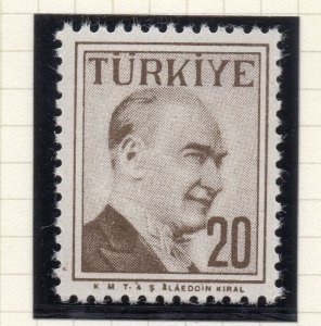 Turkey 1957-58 Early Issue Fine Mint Hinged 20p. NW-17663