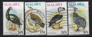 Malawi 238-41 Used 1975 Birds Park Set (an7308)