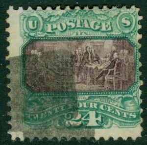 EDW1949SELL : USA 1869 Sc #120 Used. Fresh w/sharp impression PSAG Cert Cat $675