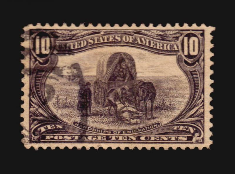 US #290 used TRANS-MISSISSIPPI EXPOSITION ISSUE XF 10c