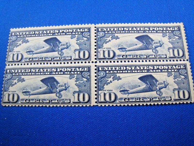 U.S. STAMPS FOR COLLECTORS - SCOTT # C10 BLOCK OF 4   MNH   