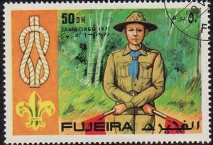 Fujeira sw764 - Cto - 50dh Scouts / Knots (1971) (cv $0.30)