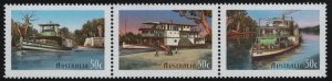 Australia 2003 MNH Sc 2173-2175 50c Murray River Boats Strip of 3