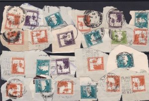 palestine used stamps cancelled on piece  ref r12524