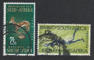 SOUTH AFRICA SC# 301-2 F-VF U 1964