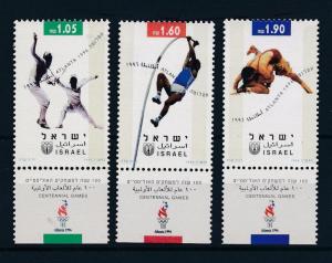 [44124] Israel 1996 Olympic games Atlanta Fencing Wrestling Pole vault MNH