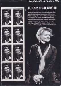 BOBPLATES #4461 Kate Hepburn Plate Block of 8 MNH SCV=$8.5+~See Details for #s