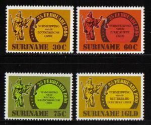 Surinam  #568-571  MNH  1981  Renewal of Economic Order