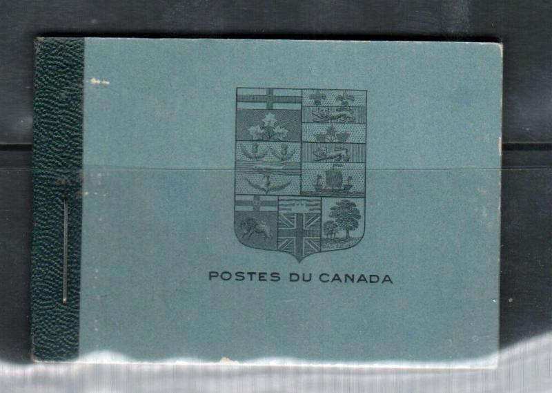 Canada Booklet #9a French Very Fine Mint Complete Booklet