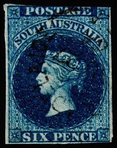 South Australia Scott 3 (1855) Used G, CV $200.00 M