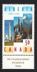 ALBERTA = CALGARY'S SKYLINE = MOUNT GRASSI = Canada 2005 #2116 MNH w/French Insc