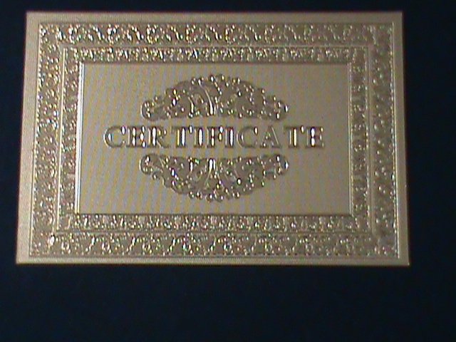 ​UNITED STATES-1928 CAT.#403- 24 KARAT GOLD REPLICA $100  -VF WITH CERTIFICATE