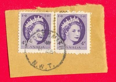 (109) FORT SMITH, NWT 1960's cds cancel on piece