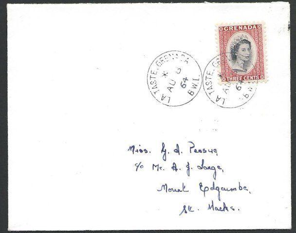 GRENADA 1964 local cover LA TASTE cds, Sauteurs cds on back,,,,,,,,,,,,,,,,51445