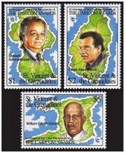 St Vincent 2120-2122,MNH.Mi 3027-3029. Order of the Caribbean Community,1994.