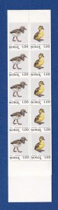 Norway   #759-760a   MNH  1980  booklet  birds  oystercatcher and mallard