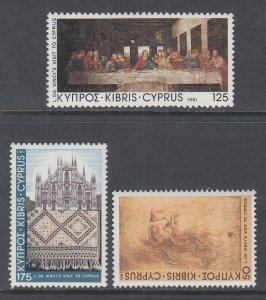 Cyprus 562-564 MNH VF