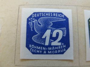 Bohemia and Moravia 1943 12h fine mh* stamp A11P9F58-