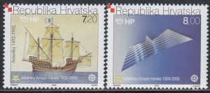 EUROPA by Croatia MNH Sc 591-92 Mi  734-35