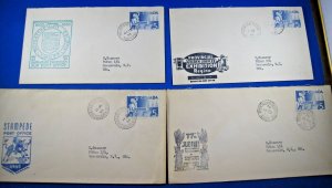 CANADA 1955  -  SCOTT # 355 FDCs  -  LOT OF 4        (GG-C26)