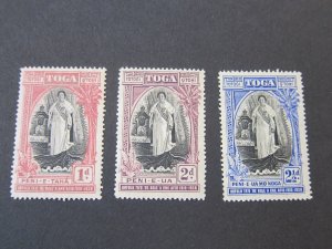 Tonga 1938 Sc 70-2 set MH