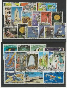 Djibouti 1979-1991 twenty eight stamps all in complete sets used STC £33